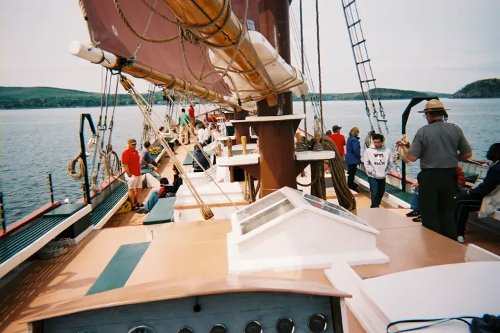 deck of the margaret todd in bar harbor
