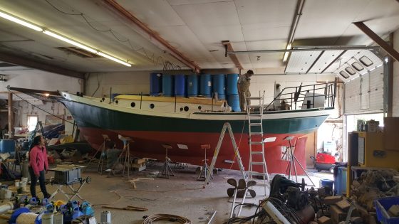 Schooner Delight rebuild in 2020