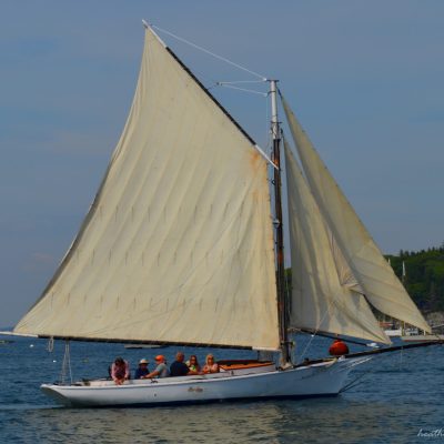 a small boat in a body of water