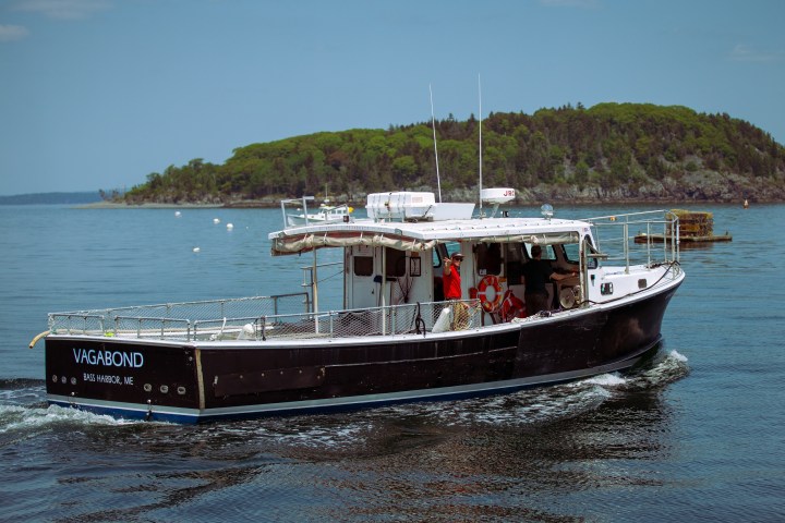 a small boat in a body of water